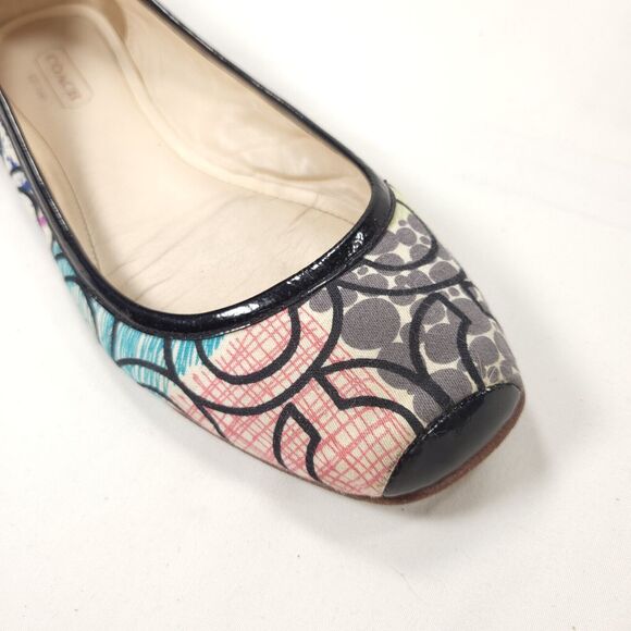 Coach Portia Casual Ballet Flat Shoe Womens Size 5.5 A2657 Multi - Picture 8 of 9
